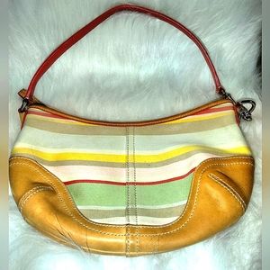 Coach Satchel Shoulder Bag Wristlet 2 Charms